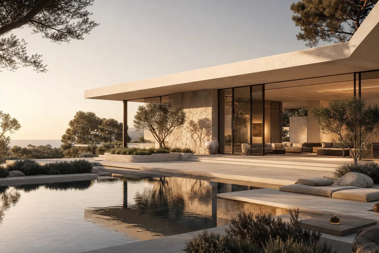 Modern landscape design for premium developments
